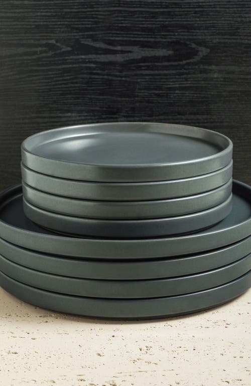 Stone Lain Celina Stoneware 16-piece Dinnerware Set In Black