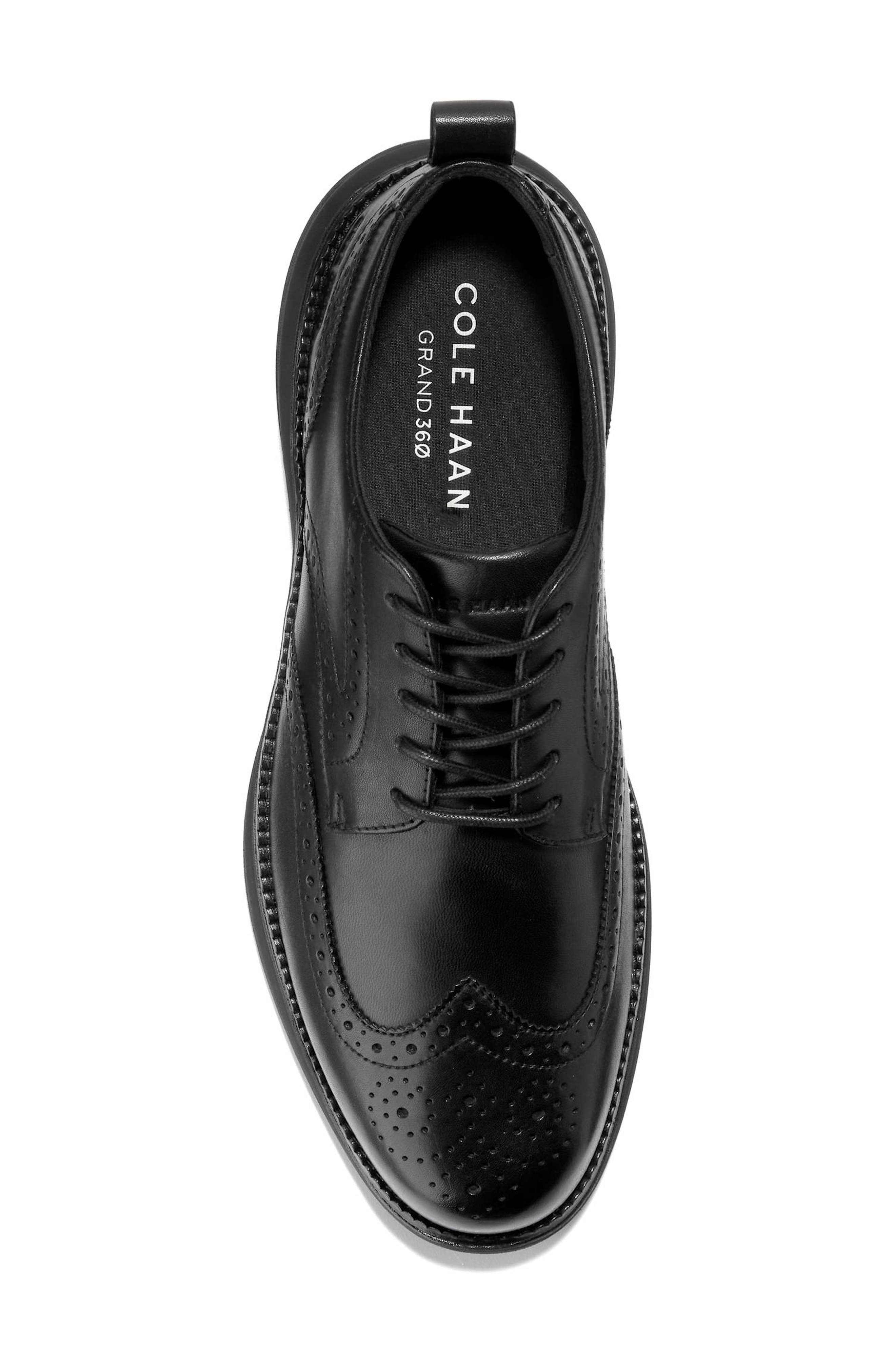 Grand Hurrion Wingtip Derby, Alternate, color, BLACK / BLACK
