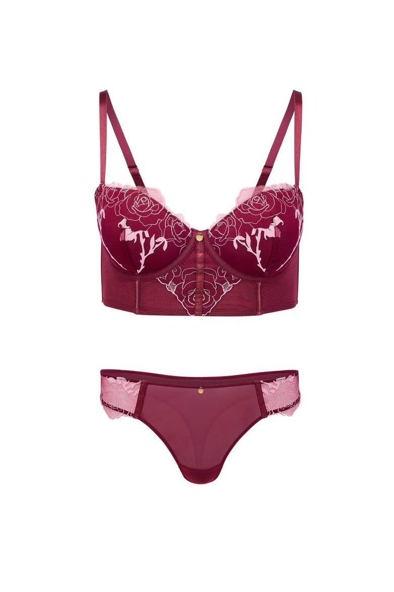 Rosita Contour Demi Bra, Alternate, color, Dark purple