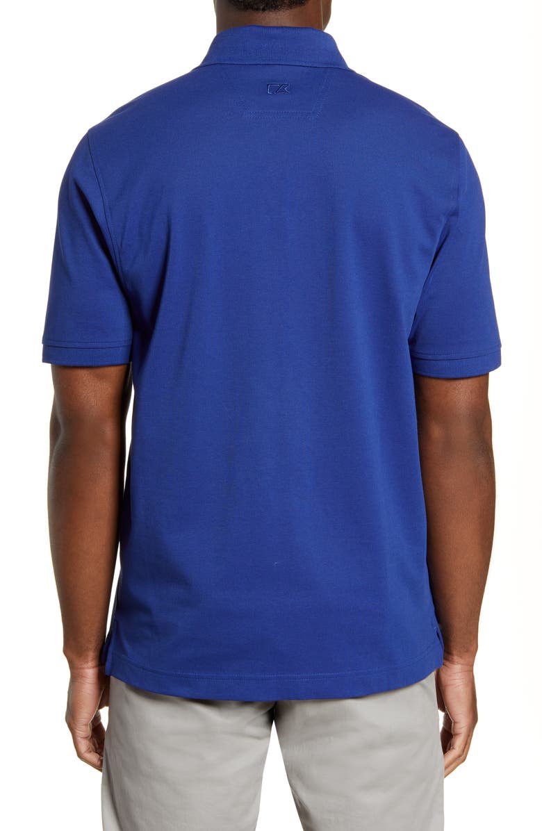 Cutter & Buck Advantage Tri-Blend Piqué Polo, Alternate, color, Tour Blue