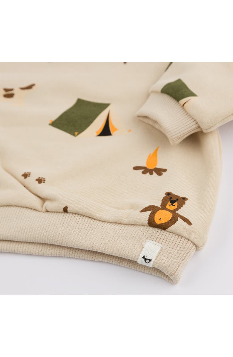 Oh baby! Brand Camping Print Brooklyn Boxy- Infant, Alternate, color, Biscotti