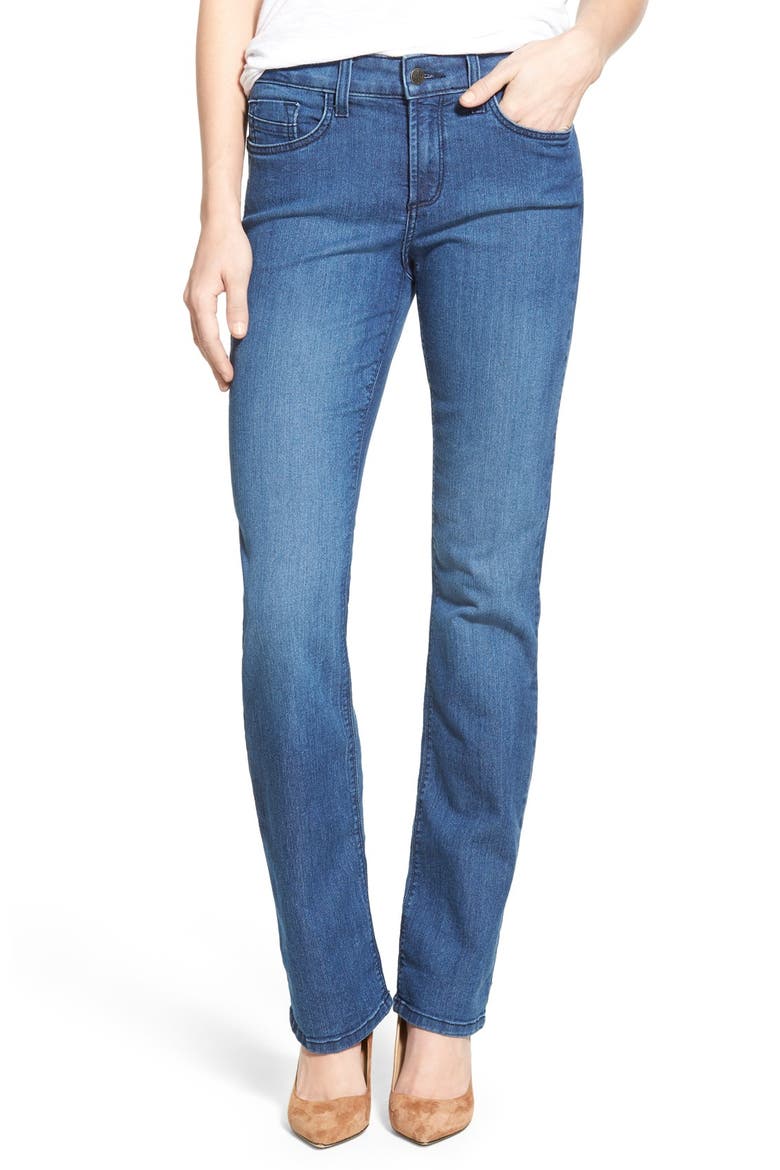 'Marilyn' Stretch Straight Leg Jeans, Main, color, YUCCA