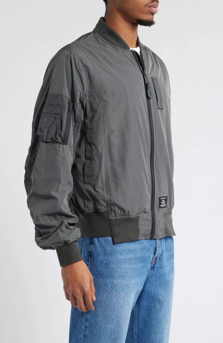 Alpha Industries L-2B Paratrooper Flight Jacket, Alternate, color, Charcoal