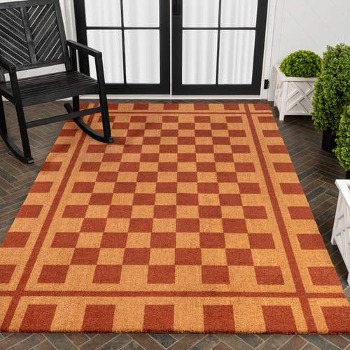 Jonathan Y Peater Classic Casual Commerical Natural Coir Mat Indoor/outdoor In Brown