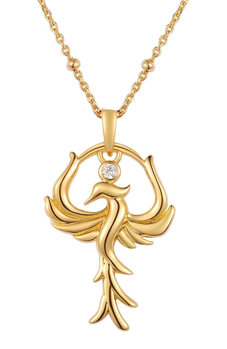 Mantra Phoenix - I Am Rising necklace, Main, color, Gold