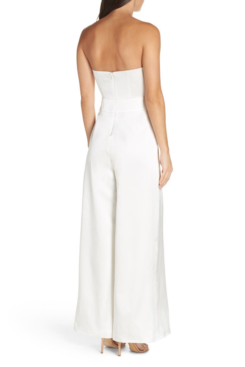 Annie Strapless Jumpsuit, Alternate, color, IVORY