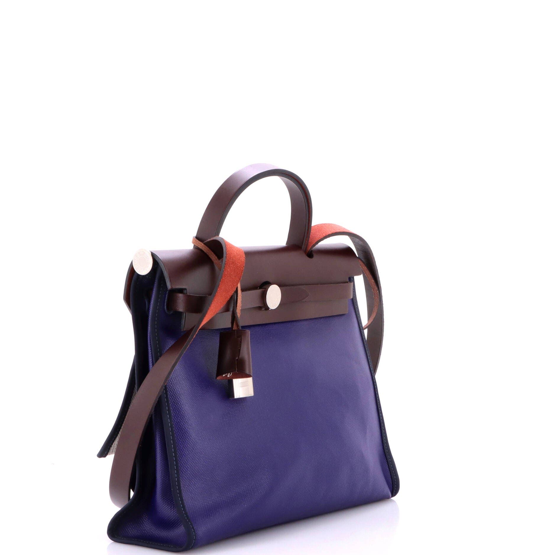 Herbag Zip Berline Vache Canvas and Leather 31, Alternate, color, Blue