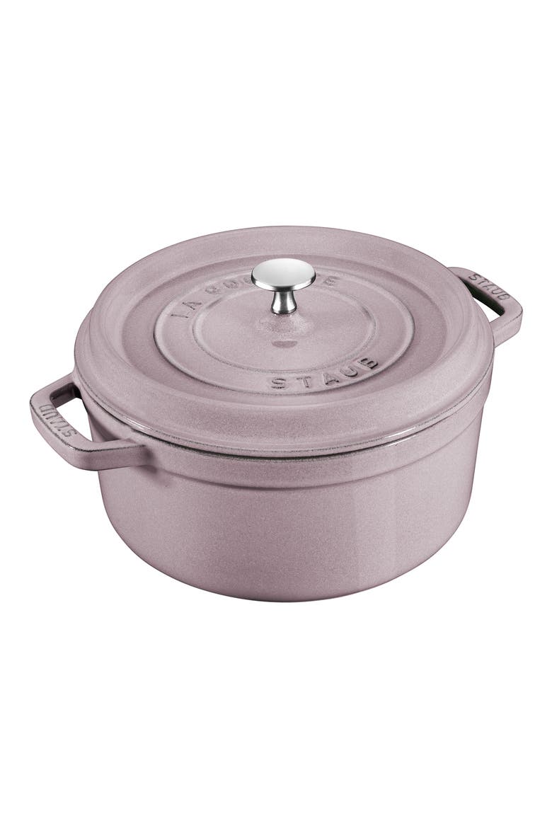 4-Quart Enameled Cast Iron Dutch Oven, Main, color, LILAC