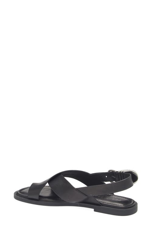Rag & Bone Gia Leather Toe-loop Slingback Sandals In Black