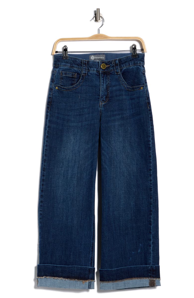 Democracy Cuffed Crop Jeans, Main, color, Blue