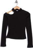 Princess Polly Normana Cold Shoulder Funnel Neck Knit Top