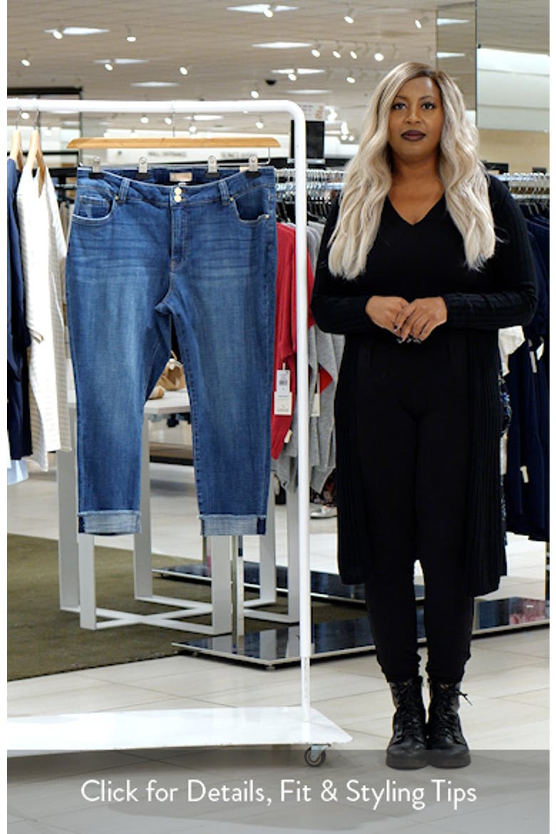 Amy Frayed Crop Slim Straight Leg Jeans video