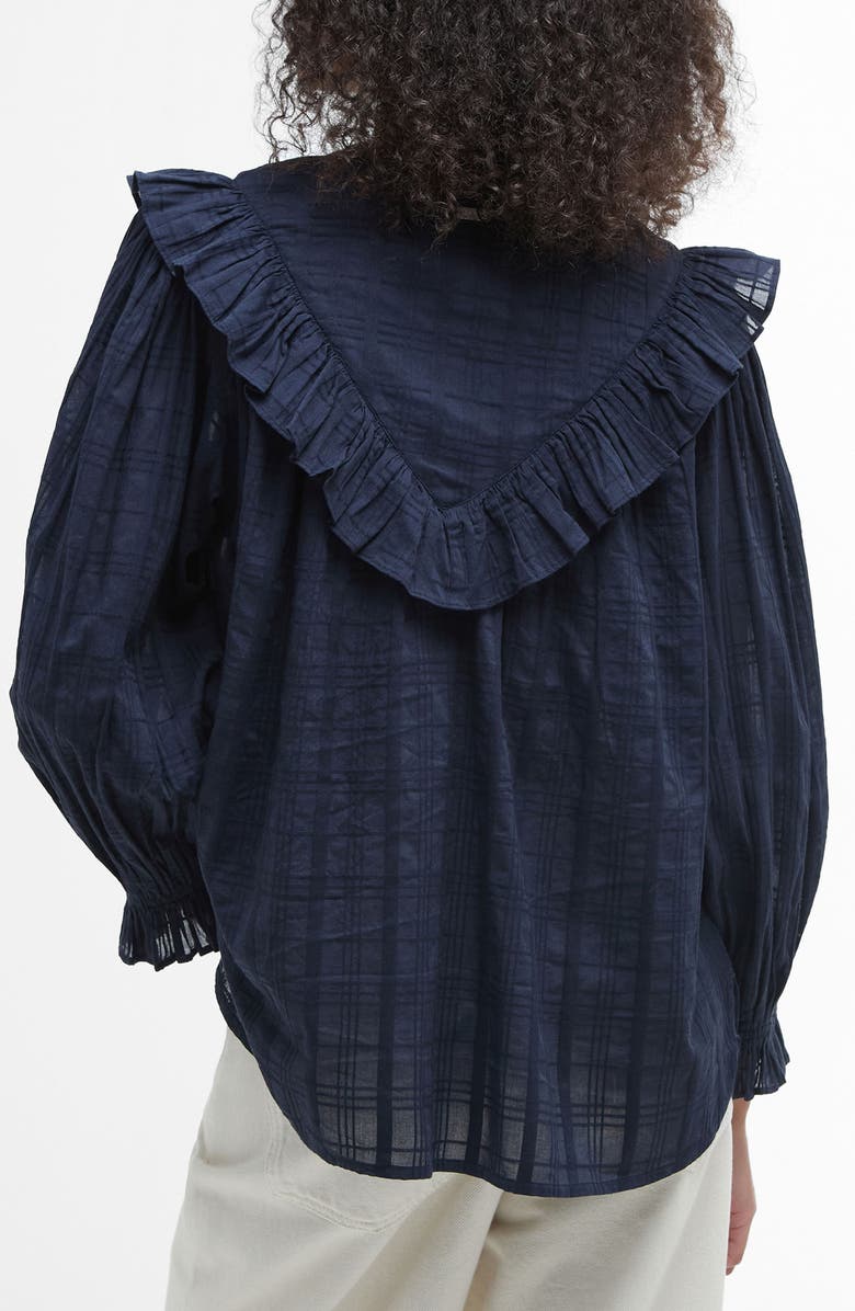 Barbour Fearne Button-Up Shirt, Alternate, color, Navy