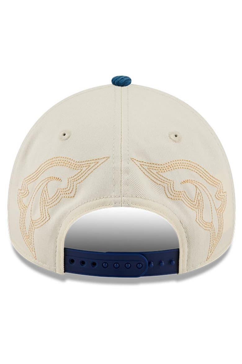 Men's New Era Stone Texas Rangers Western Stitch 9FORTY A-Frame Adjustable Hat, Alternate, color, Stone