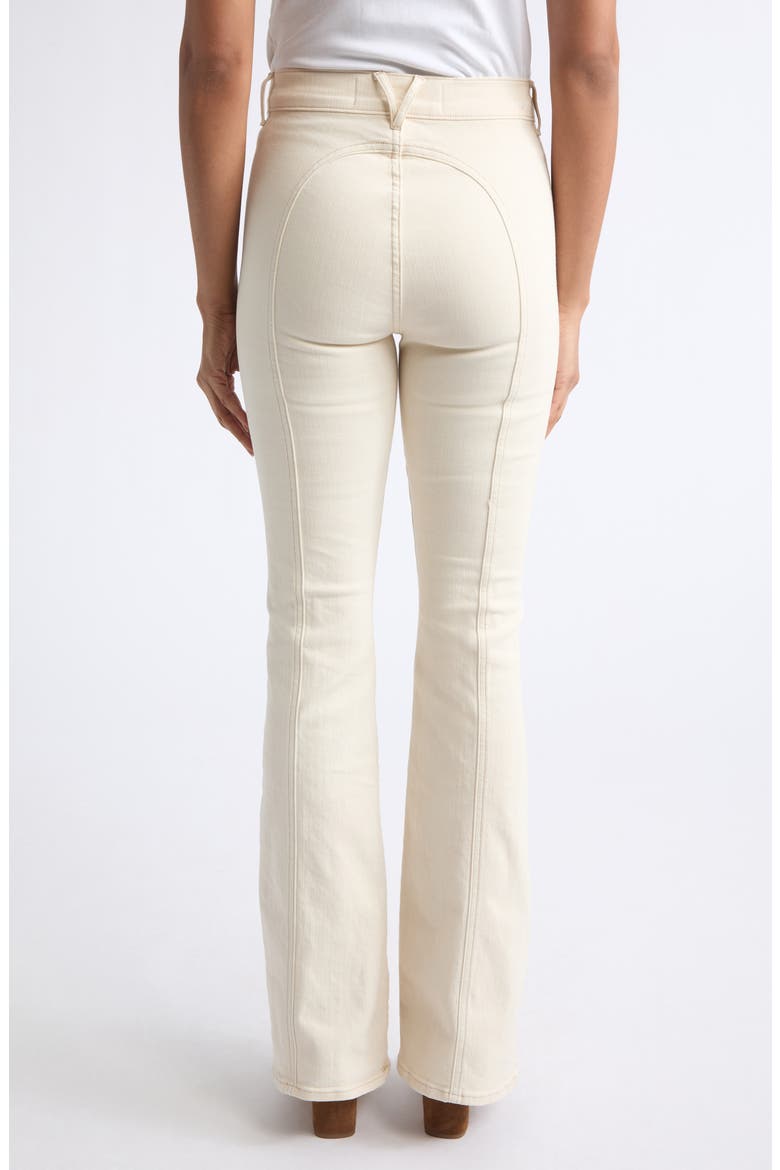 Beverly Skinny Flare Leg Jeans, Alternate, color, ECRU