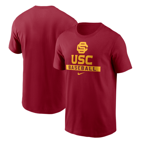 Men's Nike Cardinal USC Trojans Baseball T-Shirt