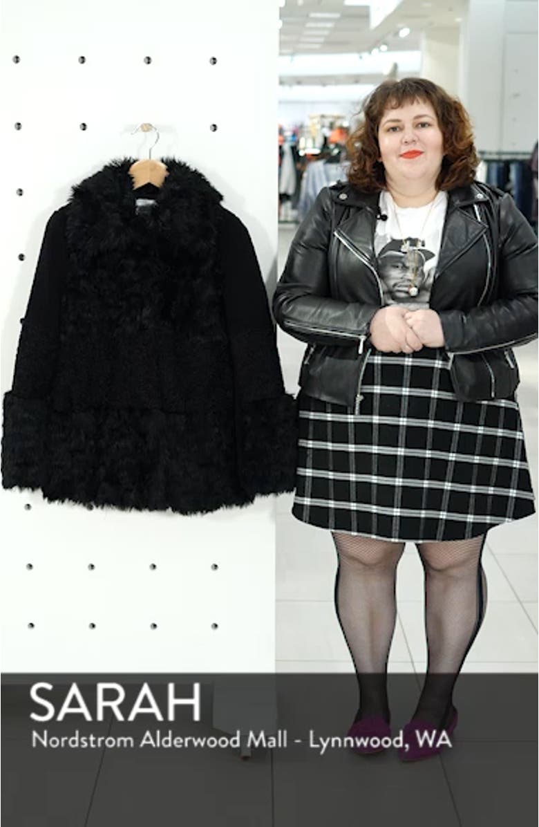 Faux Fur Patchwork Coat, sales video thumbnail