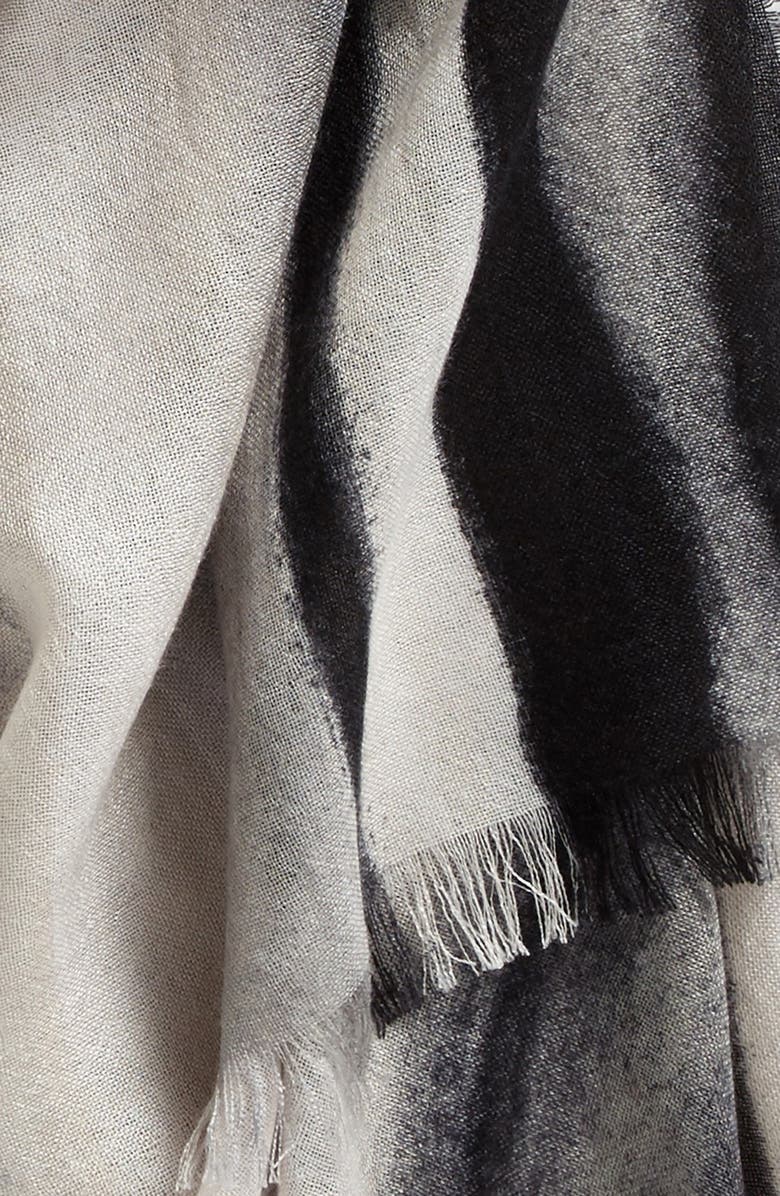 Nordstrom Artist Ombré Cashmere & Silk Scarf, Alternate, color,