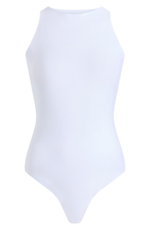 Butter Crewneck Tank Thong Bodysuit