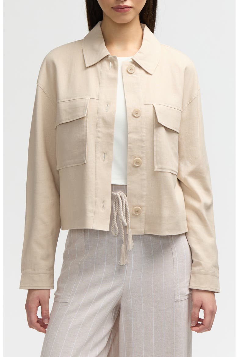 Double Pocket Shacket, Main, color, NATURAL
