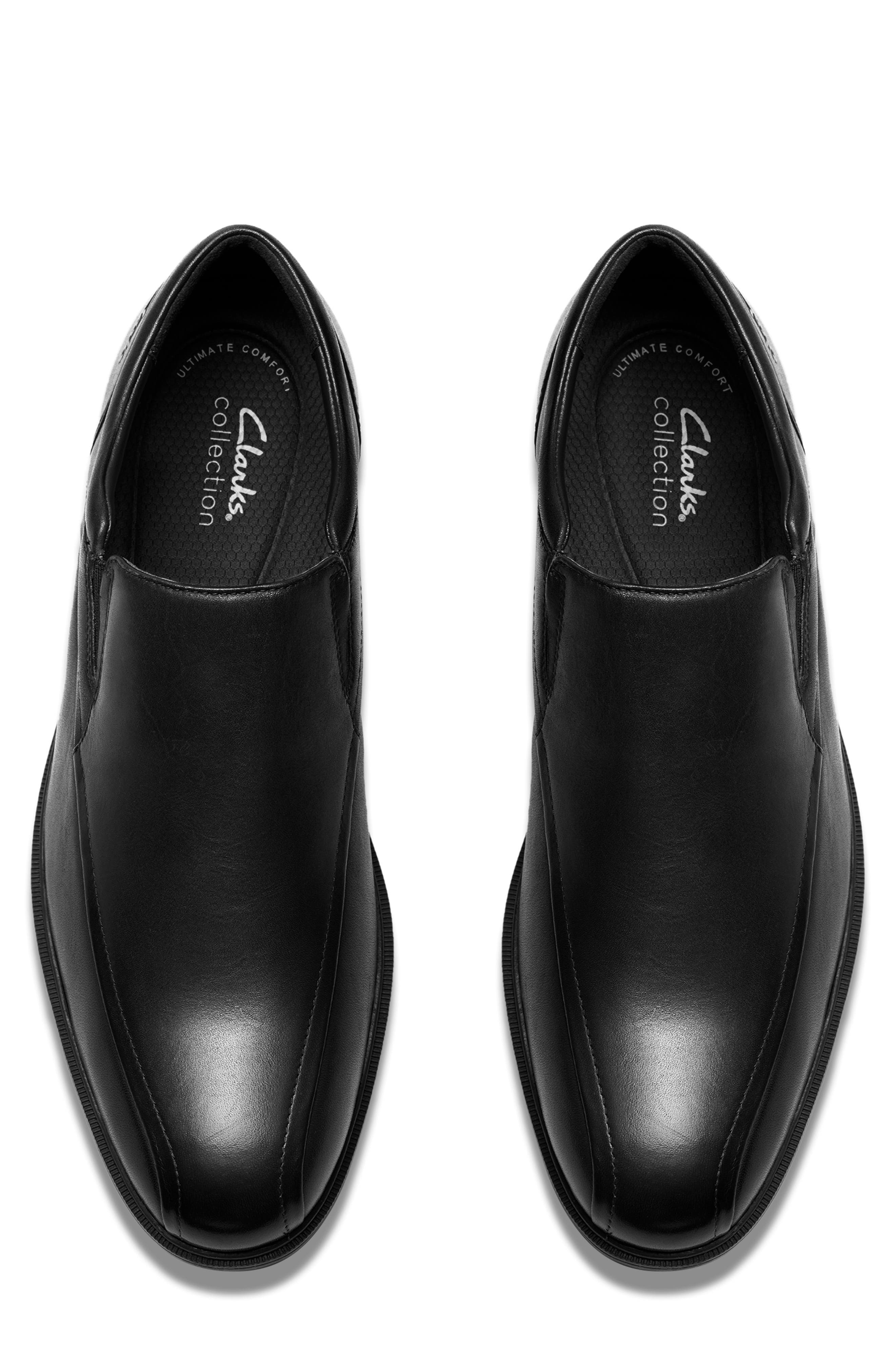 Clarks<sup>®</sup> Steadwell Slip-On Derby, Alternate, color, Black Leather