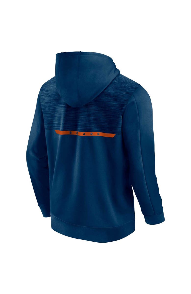 FANATICS Men's Fanatics Branded  Navy Chicago Bears Defender Evo Full-Zip Hoodie, Alternate, color, Navy