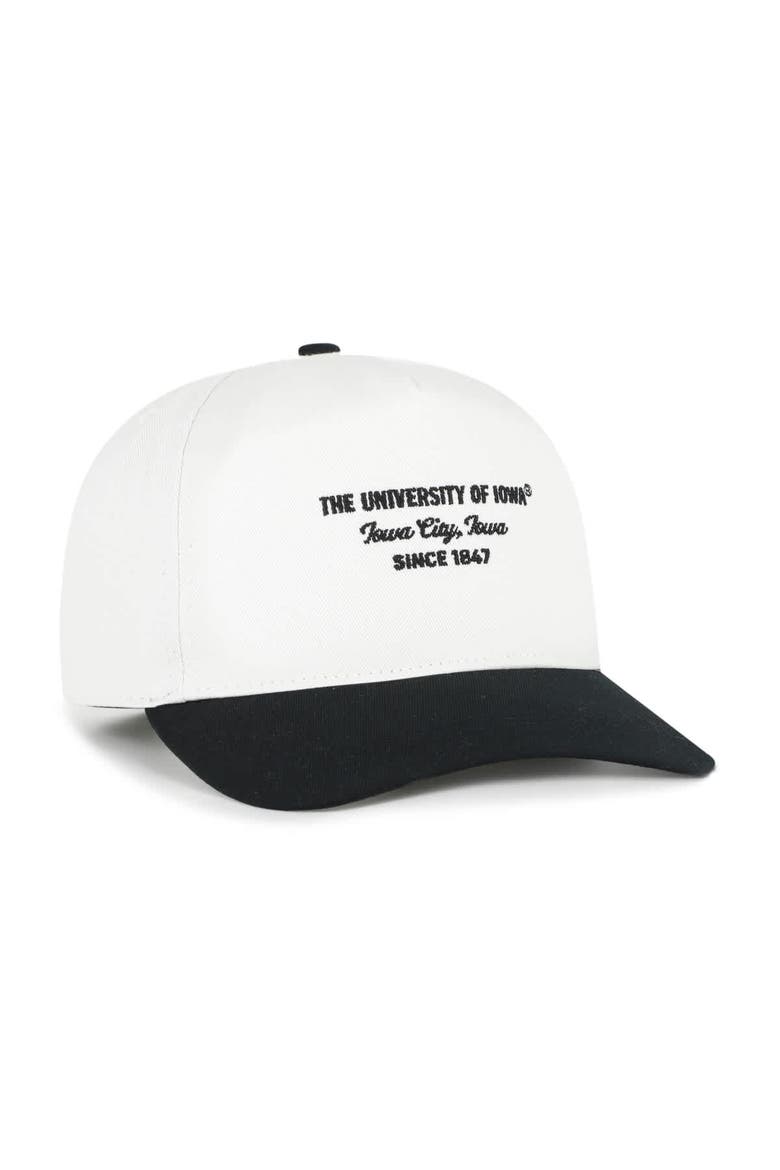 Men's '47 White Iowa Hawkeyes Contemporary Basics Two-Tone Hitch Adjustable Hat, Alternate, color, White