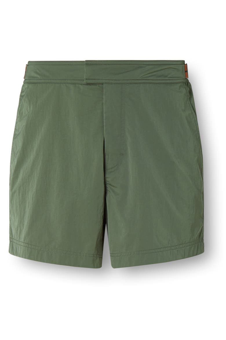 232 Road Brand Mark Rio Swim Trunks, Alternate, color, PINE GREEN