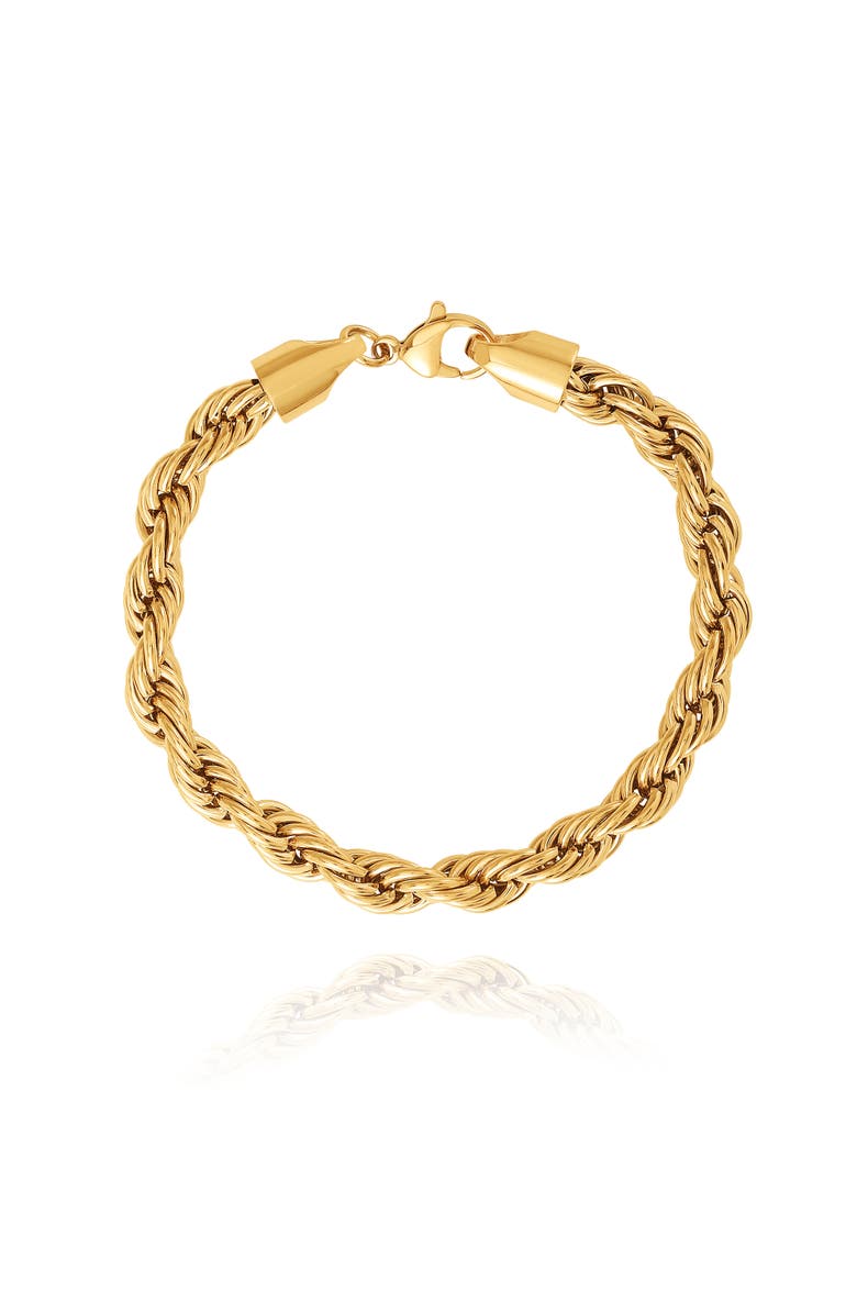 Lucky Brand Gold-Tone Rope Chain Bracelet, Main, color, Gold