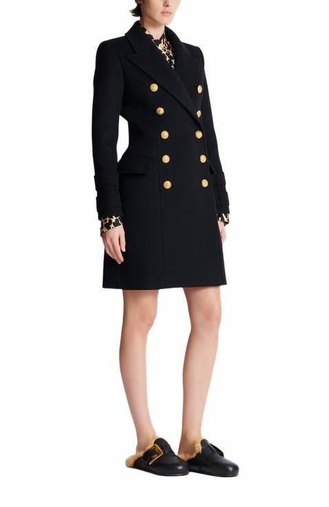 10-Button Wool And Cashmere Coat