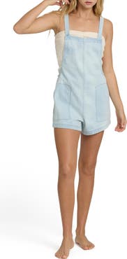 Billabong Beach Crush Denim Shortalls