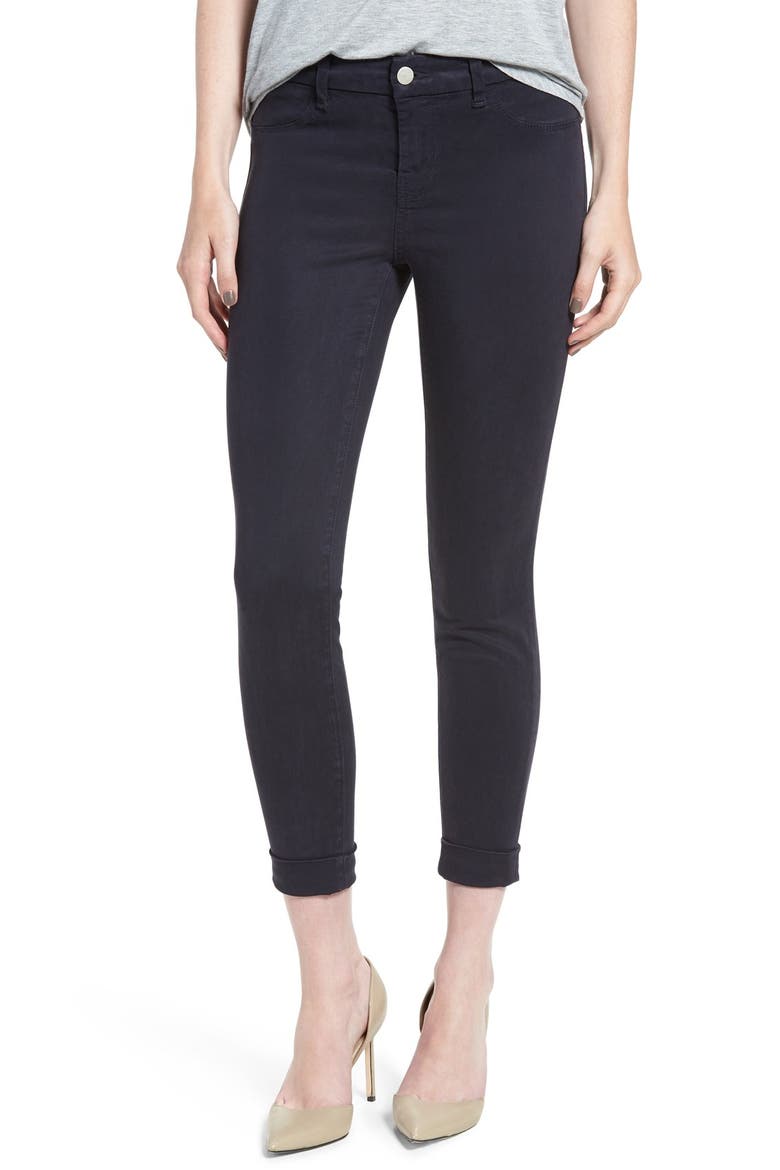 High Waist Ankle Super Skinny Jeans, Alternate, color, DARK NAVY