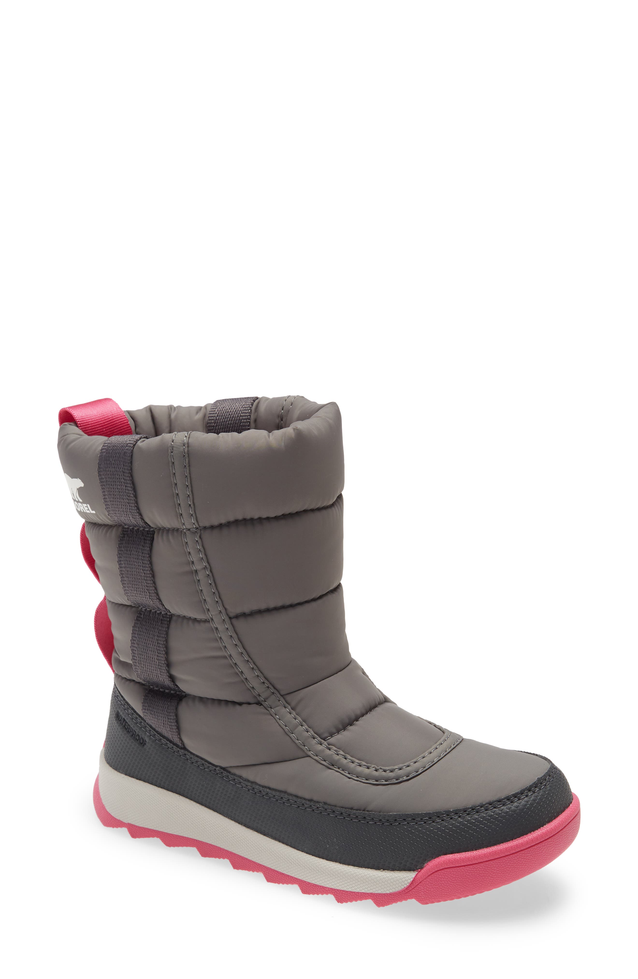Whitney II Puffy Waterproof Boot, Main, color, QUARRY