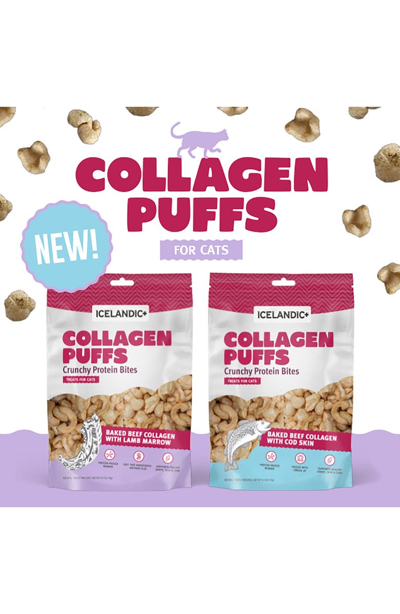 ICELANDIC+ Collagen Puffs Baked Beef Collagen With Cod Skin .5oz Bag, Alternate, color, Multicolored