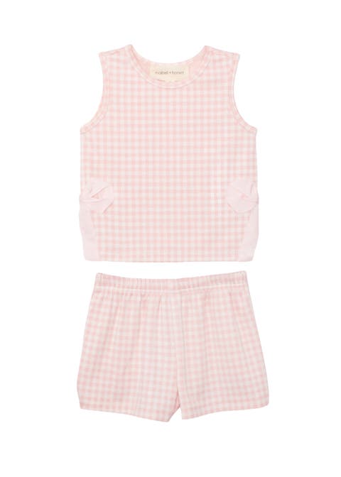 Pink Plaid Perfection Sleeveless Two Piece Set (Baby)