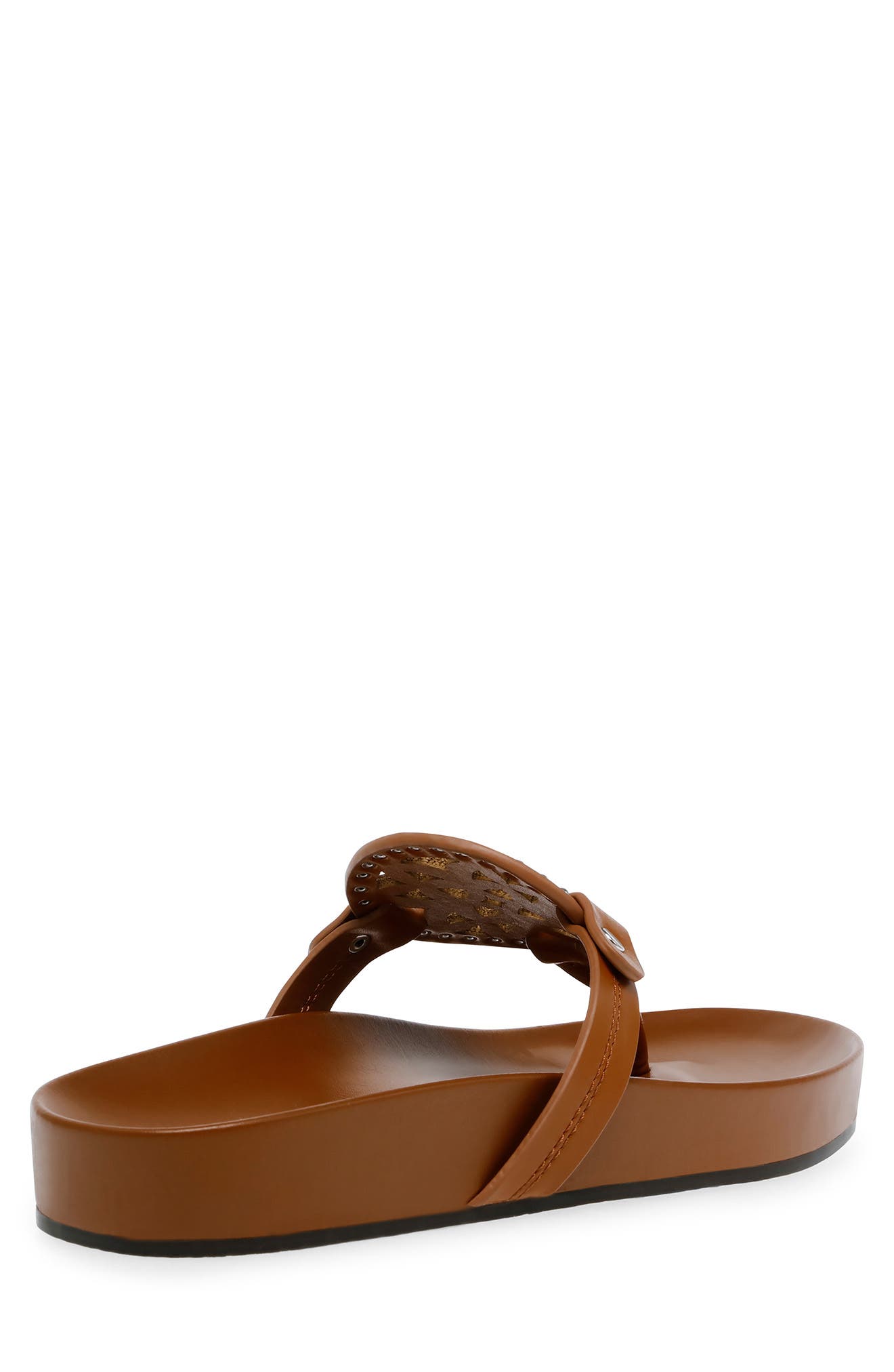 Laser Cut Thong Sandal, Alternate, color, TAN