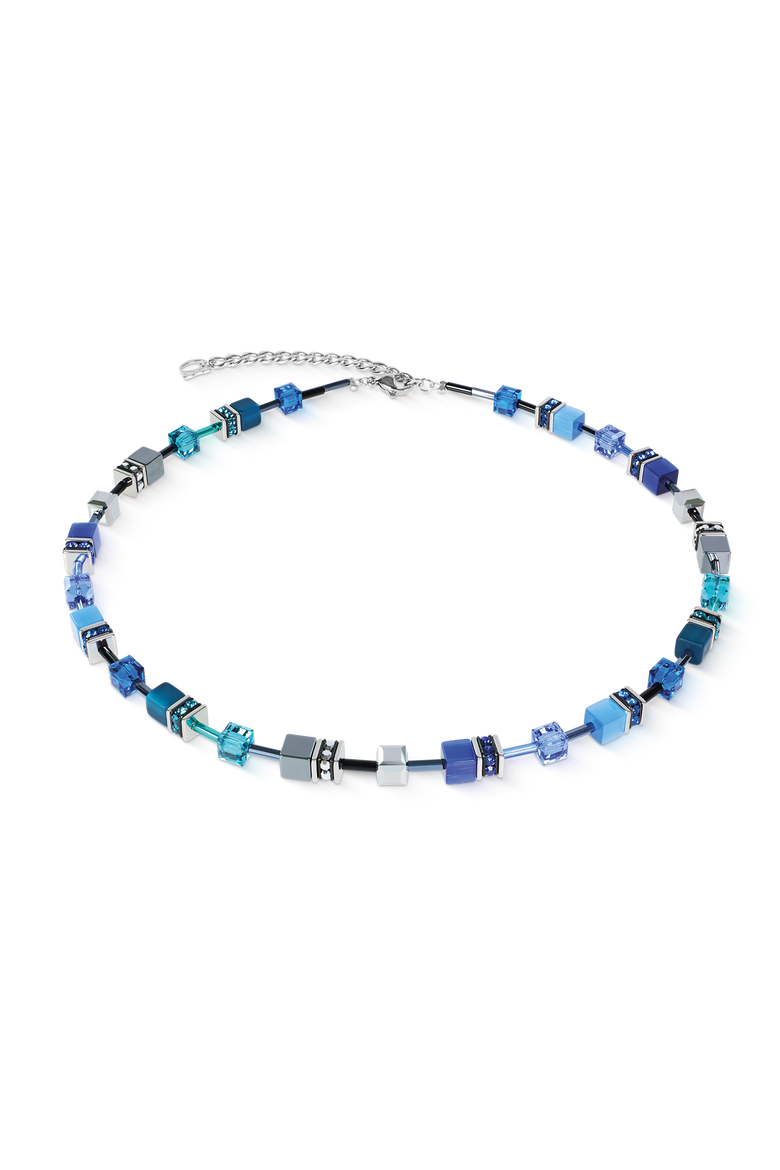 GeoCUBE® Iconic Necklace, Main, color, Azure Spirit Silver