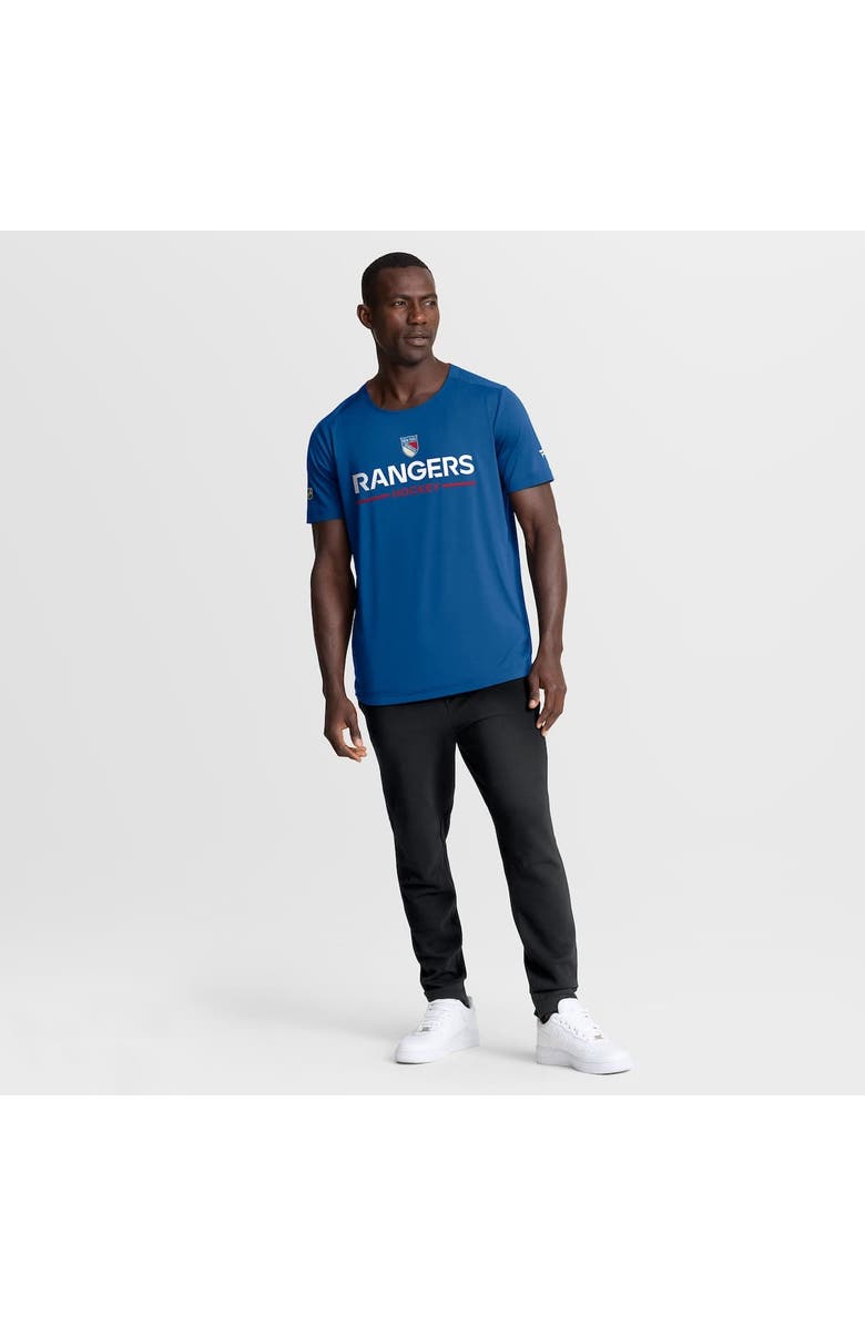 FANATICS Men's Fanatics Blue New York Rangers Authentic Pro Rink Centennial Tech T-Shirt, Alternate, color, Blue