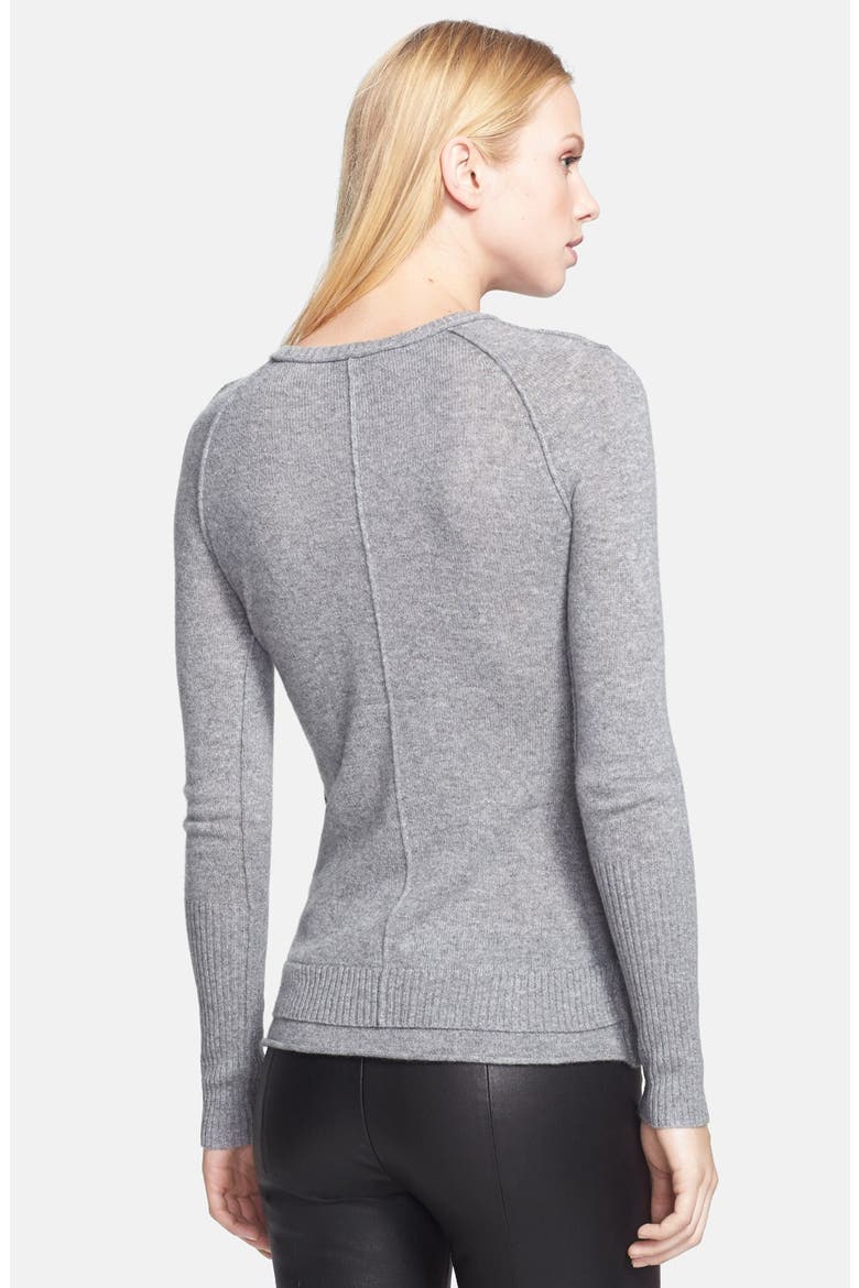 Crewneck Cashmere Sweater, Alternate, color, CEMENT