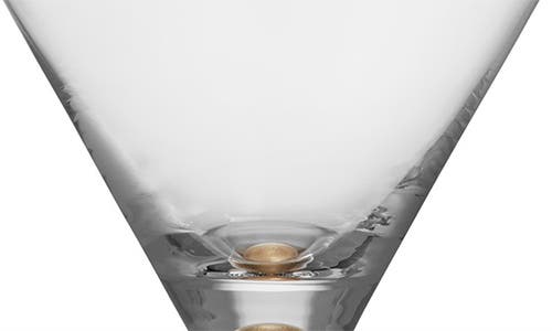 Orrefors Intermezzo Gold Set Of 2 Martini Glasses In Gold