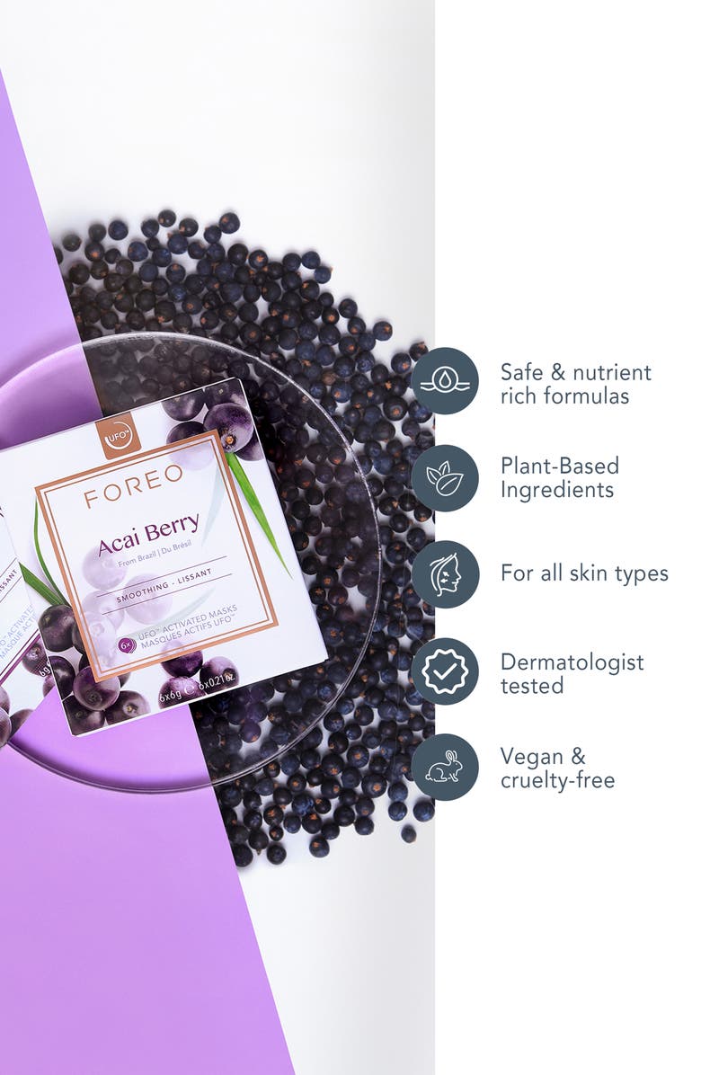 FOREO UFO Mask Acai Berry, Alternate, color,