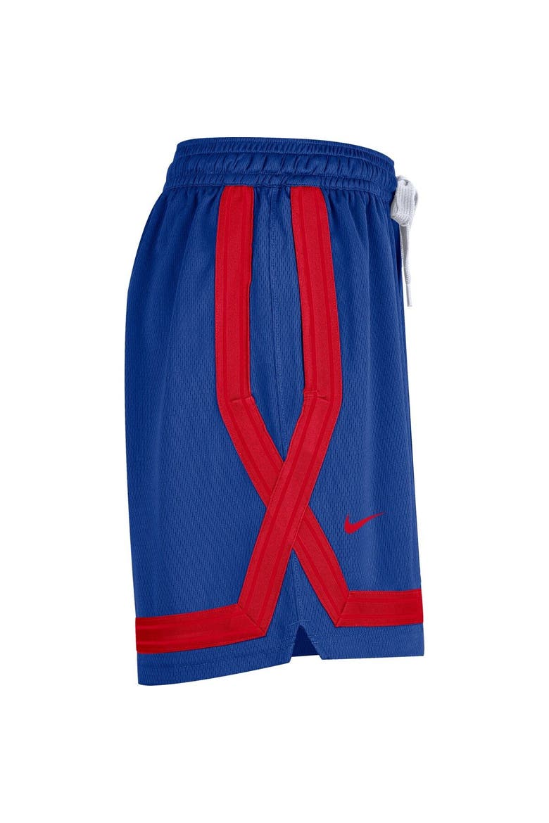 Women's Nike Royal Philadelphia 76ers Crossover Performance Shorts, Alternate, color, Royal