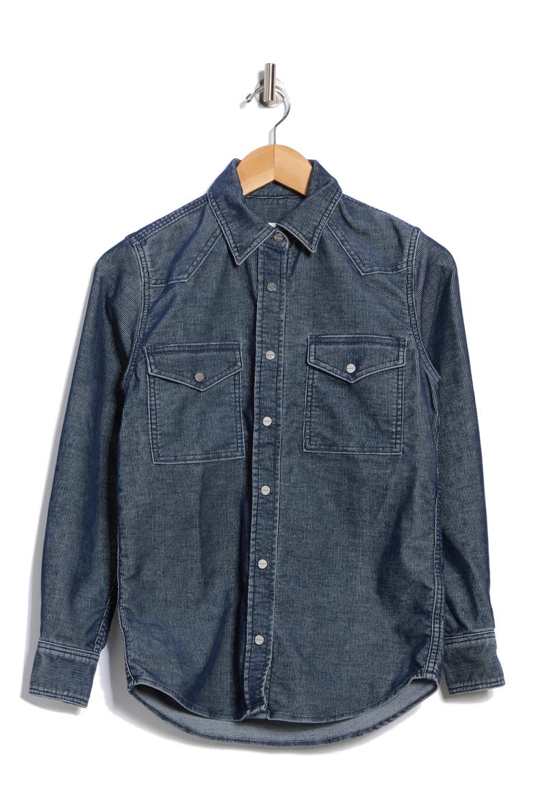 Cowboy Take Me Away Corduroy Shirt, Alternate, color, INDIGO