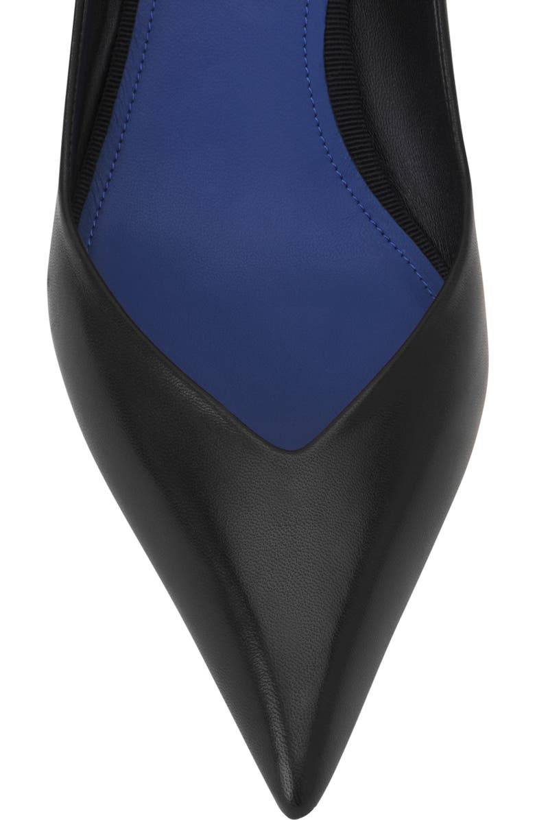 Lanvin Midnight Step Pump In Leather, Alternate, color, Black