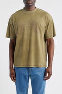 Represent Embellished Stud Logo Cotton Graphic T-Shirt