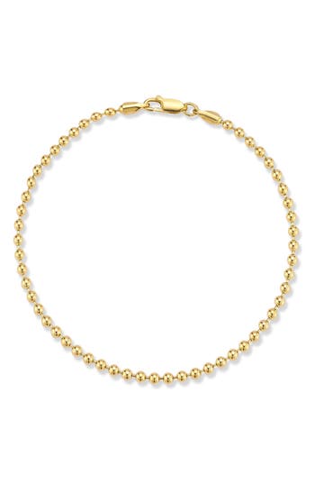 Yield Of Men 3mm Ball Chain Bracelet In Gold