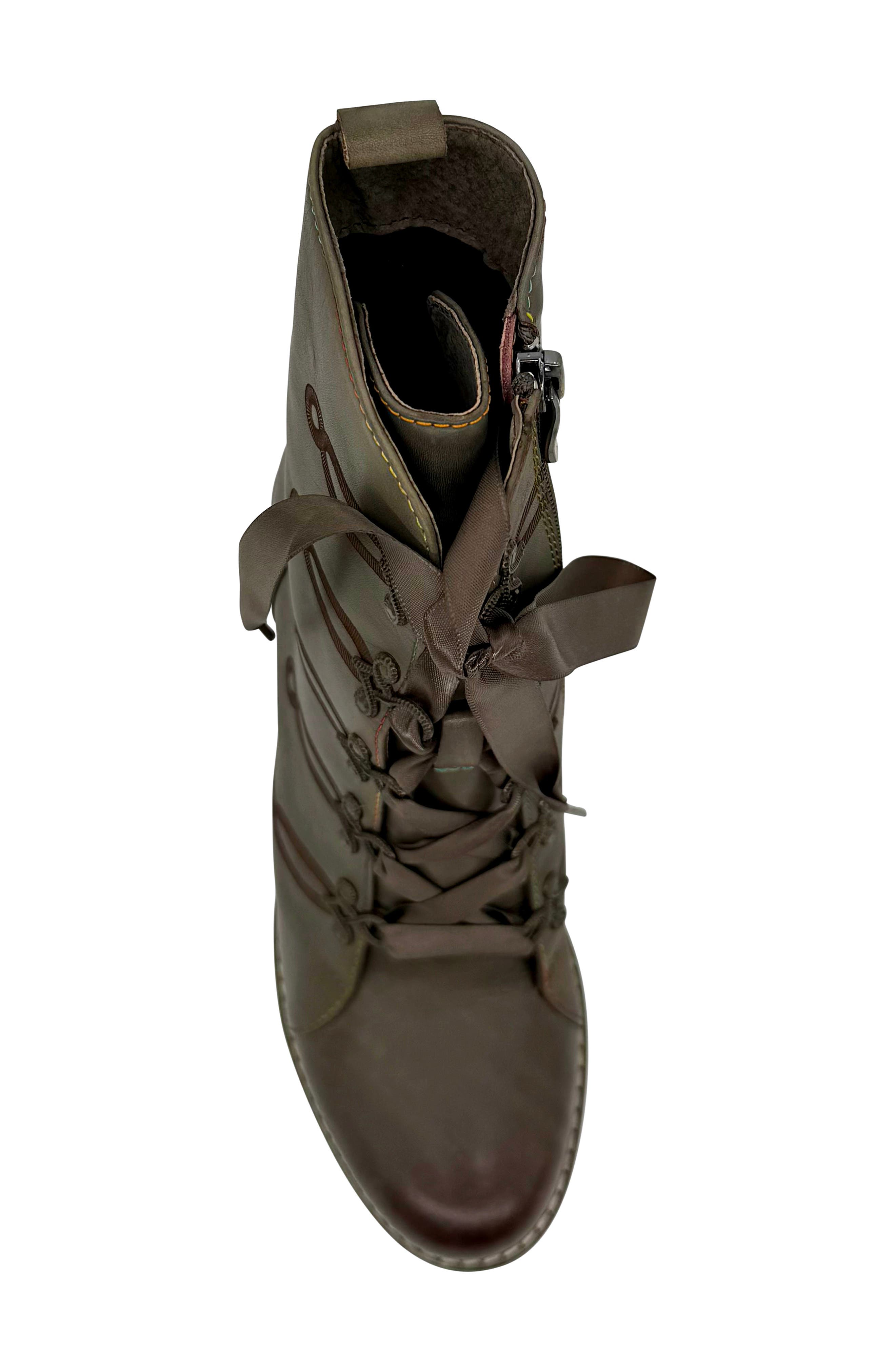 Geraldine Bootie, Alternate, color, GREEN