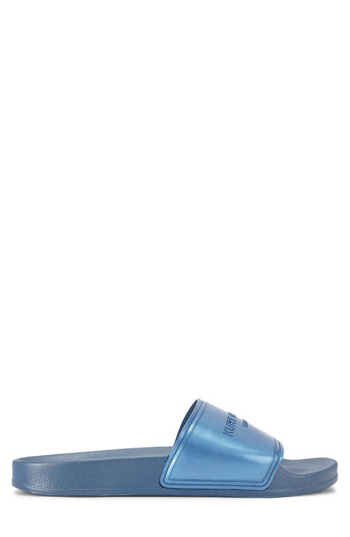Kurt Geiger London Pool Slide Sandal In Medium Blue