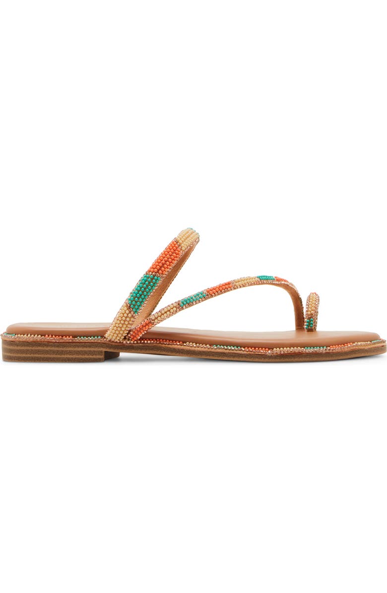 Madden Girl Spotlight Toe Loop Sandal, Alternate, color, Turquiose Multi
