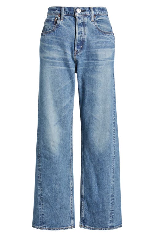 Moussy Vintage Salisbury Wide Leg Jeans In Blue